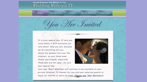 wedding webcastTV